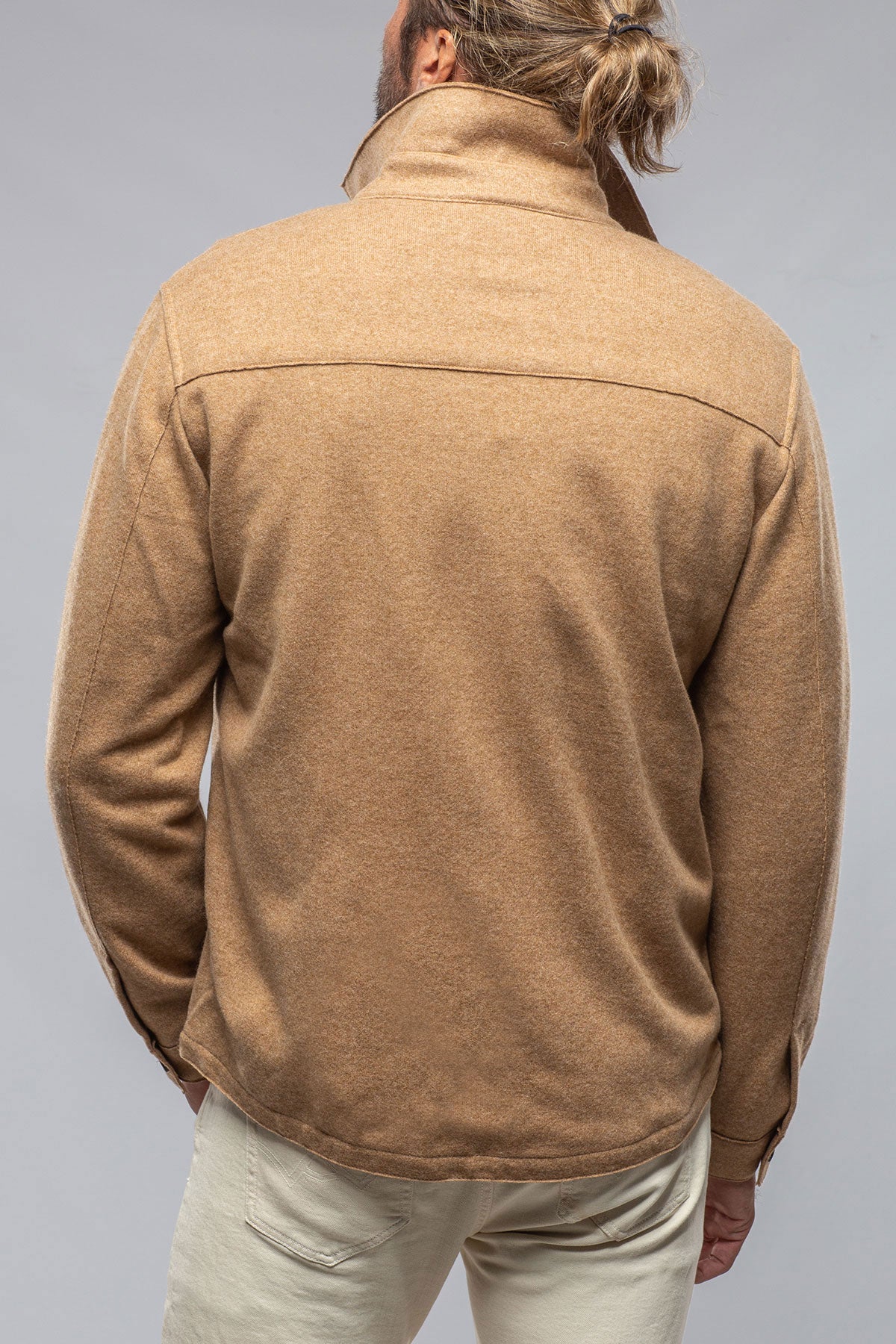 Sooter Cashmere Shirt In Camel | Mens - Sweaters | Baldassari