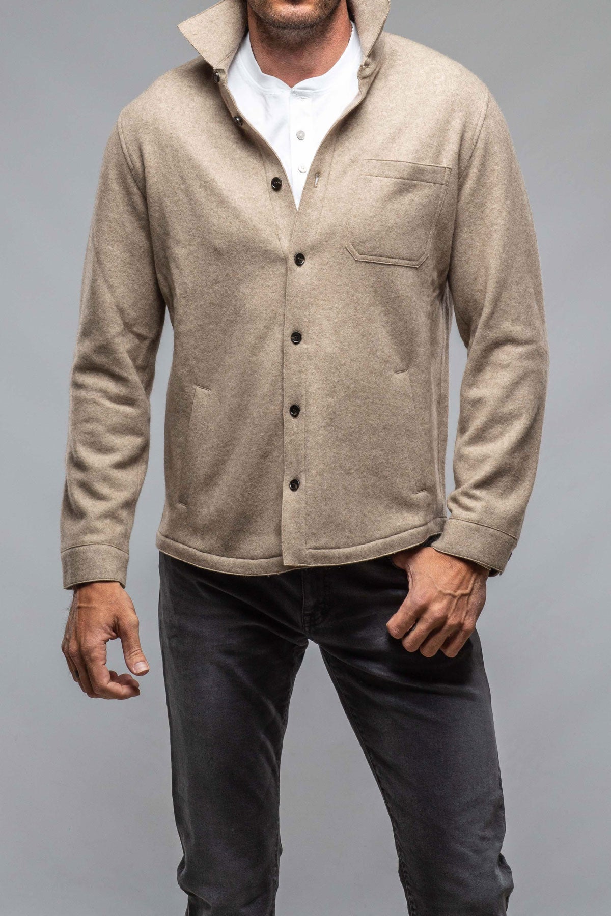 Sooter Cashmere Shirt in Natural