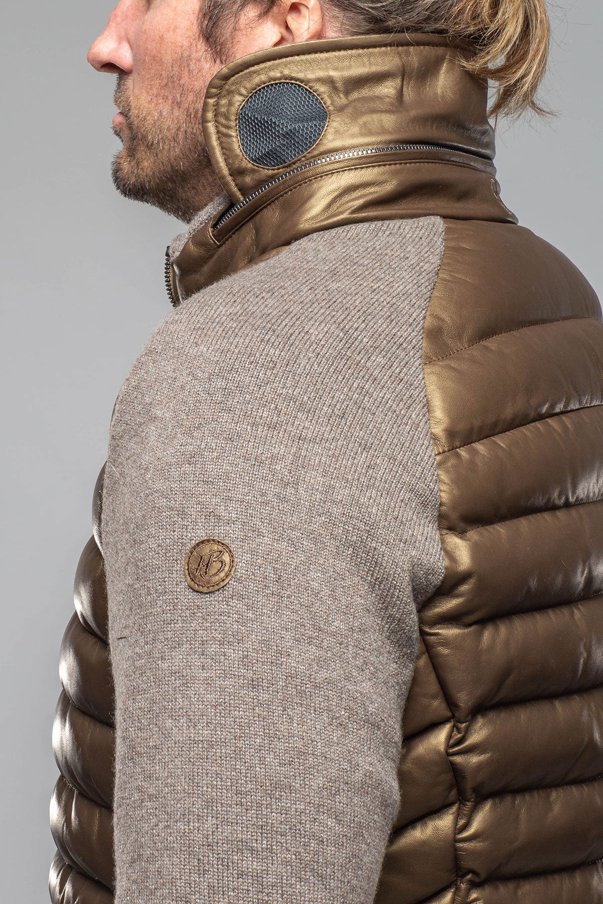 Sepang Sweater Jacket In Copper and Grey