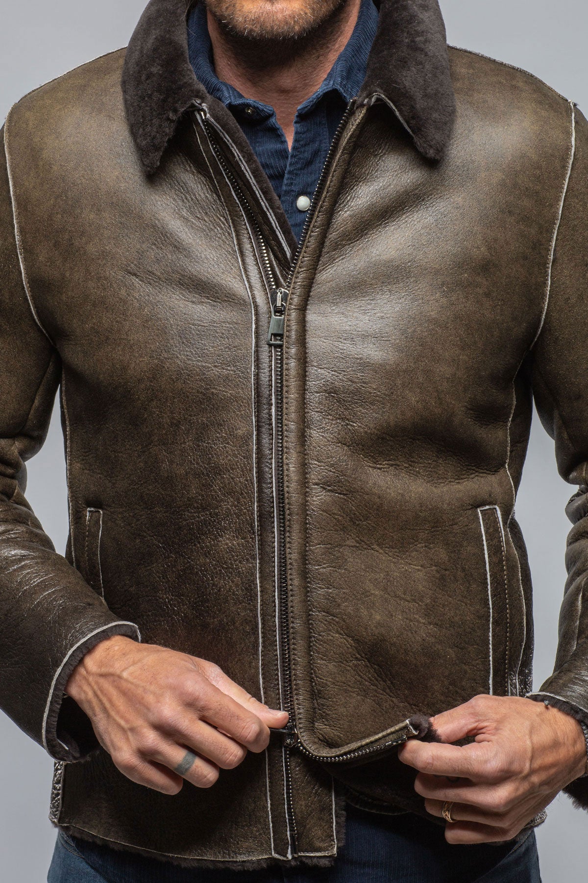 Fiorini Short Shearling | Samples - Mens - Outerwear - Shearling | Gimo's