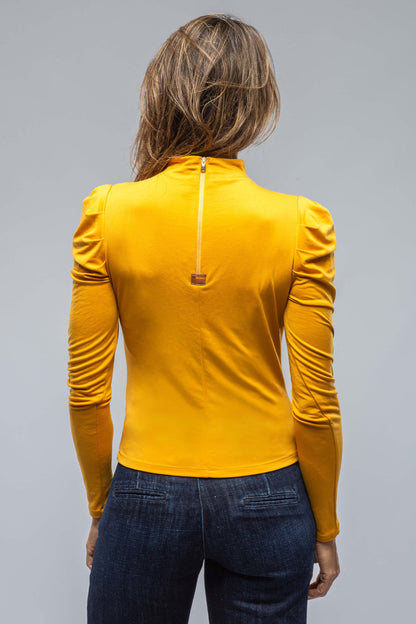 Veronica Shirred Top In Yellow | Ladies - Tops | MASAVI