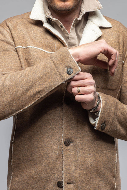 Kalispell Sherpa Shirt Jacket In Tan | Warehouse - Mens - Outerwear - Cloth | Gimo's