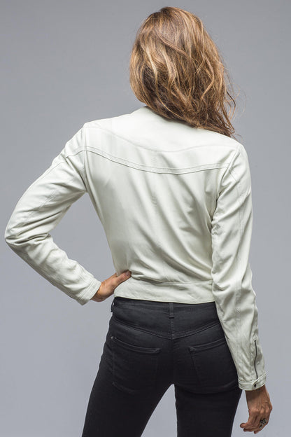 Kiley Short Diagonal Front Moto Jacket