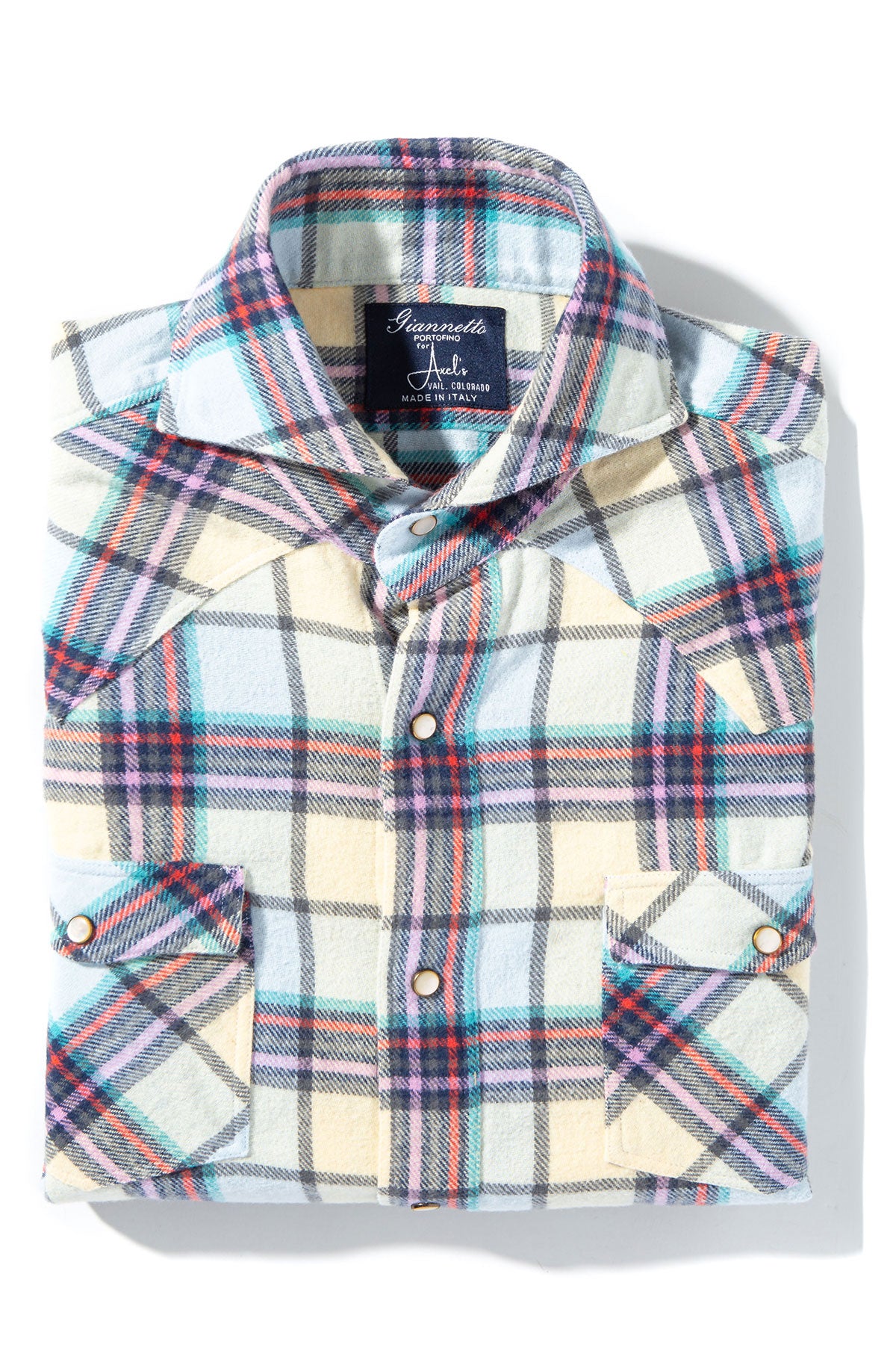 Caucasus Brushed Cotton Check Shirt | Mens - Shirts | Axels GP