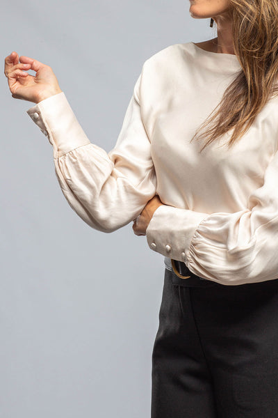 VOZ Boatneck Blouse, Cupro, In Cream Ladies - Blouses