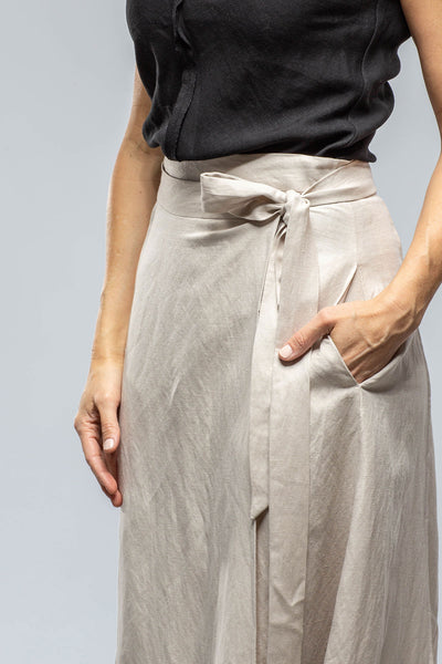 VOZ Casandra Wrap Linen Skirt In Ecru Ladies - Skirts