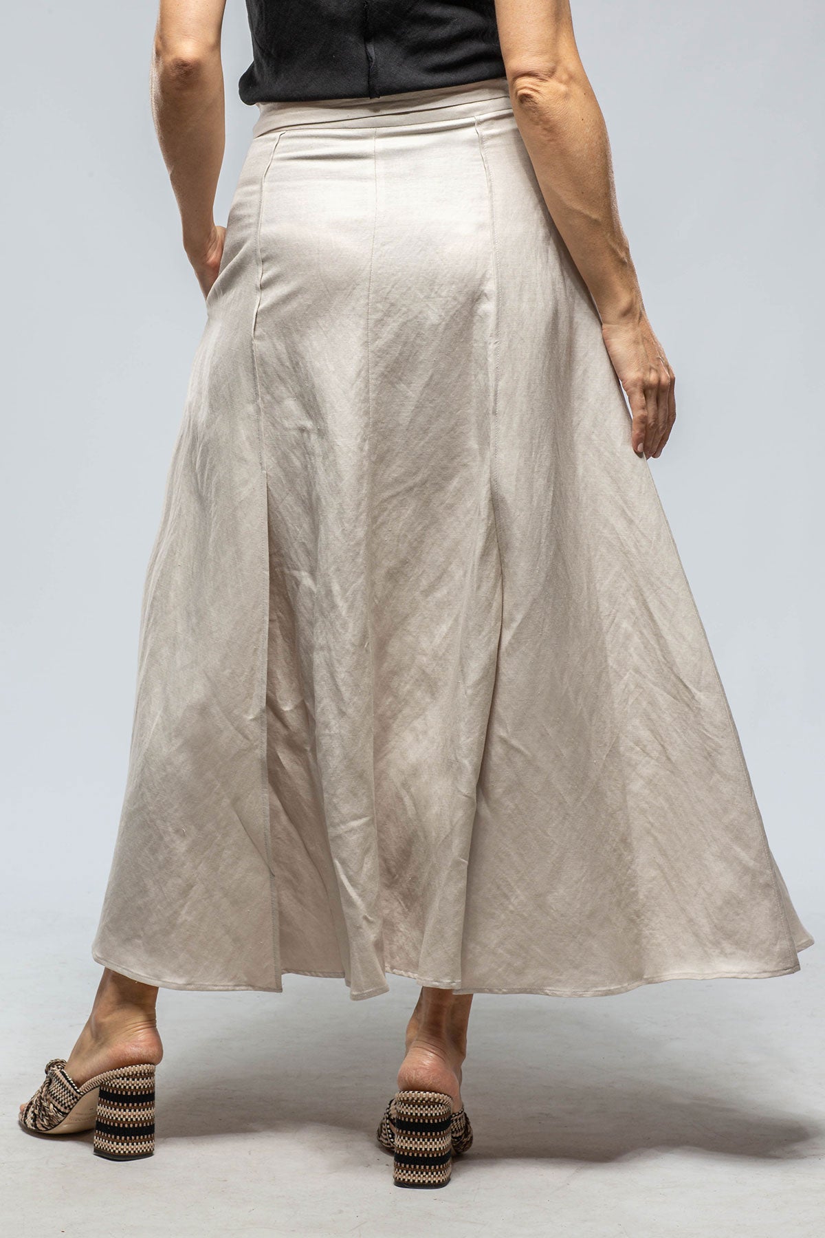 VOZ Casandra Wrap Linen Skirt In Ecru Ladies - Skirts