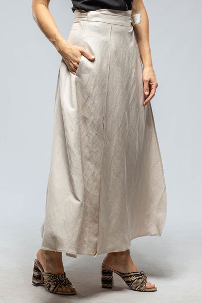 VOZ Casandra Wrap Linen Skirt In Ecru Ladies - Skirts