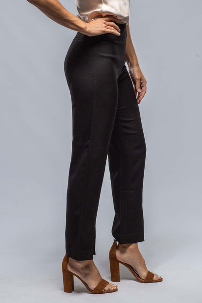 VOZ Loli Slim Trouser W/ Slit In Black Ladies - Pants - Slacks