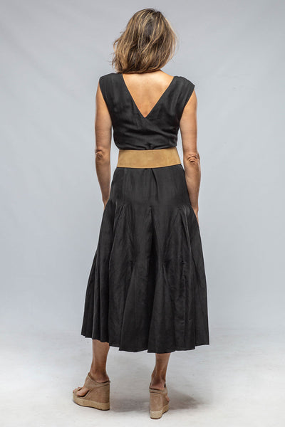 VOZ Molina Silk Linen Dress In Black Ladies - Dresses