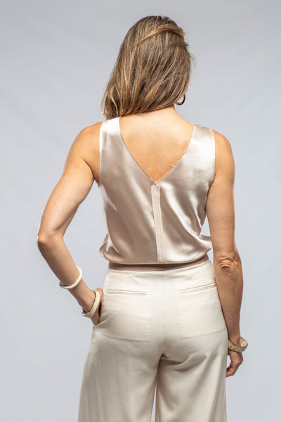 VOZ Salamanca Raw Center Hem Top In Bone Ladies - Blouses