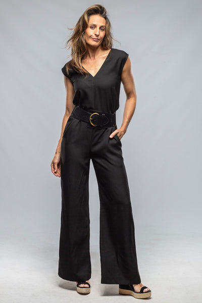 VOZ V-Neck Jumpsuit in Black Ladies - Evening Wear