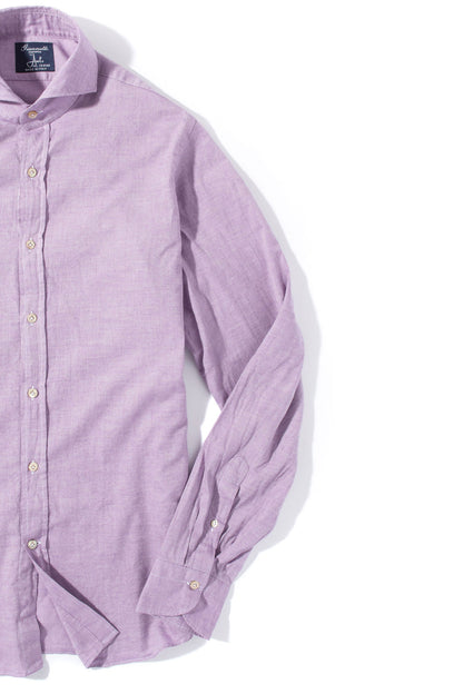 Diablo Cotton Shirt in Purple | Mens - Shirts - Dress | Giannetto Portofino