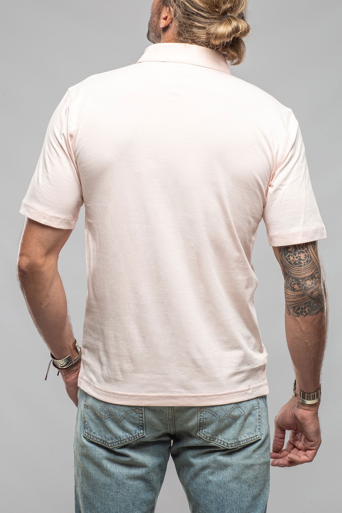 Cruz Cotton Polo in Pink | Mens - Shirts - Polos | Georg Roth