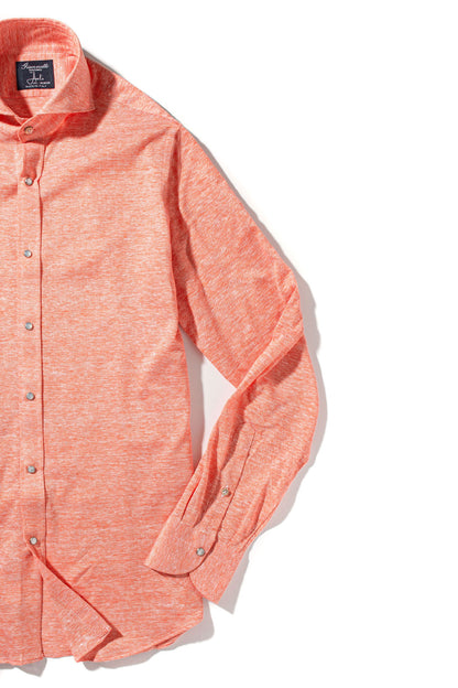 Schwinn Cotton Linen Shirt in Red | Mens - Shirts - Dress | Giannetto Portofino