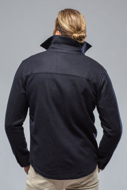 Sooter Cashmere Shirt In Navy | Mens - Sweaters | Baldassari