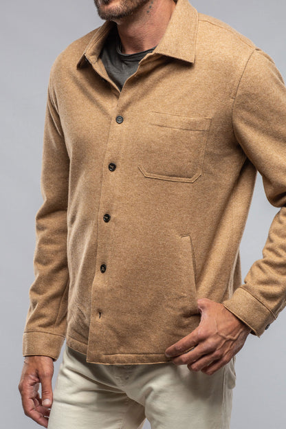 Sooter Cashmere Shirt In Camel | Mens - Sweaters | Baldassari