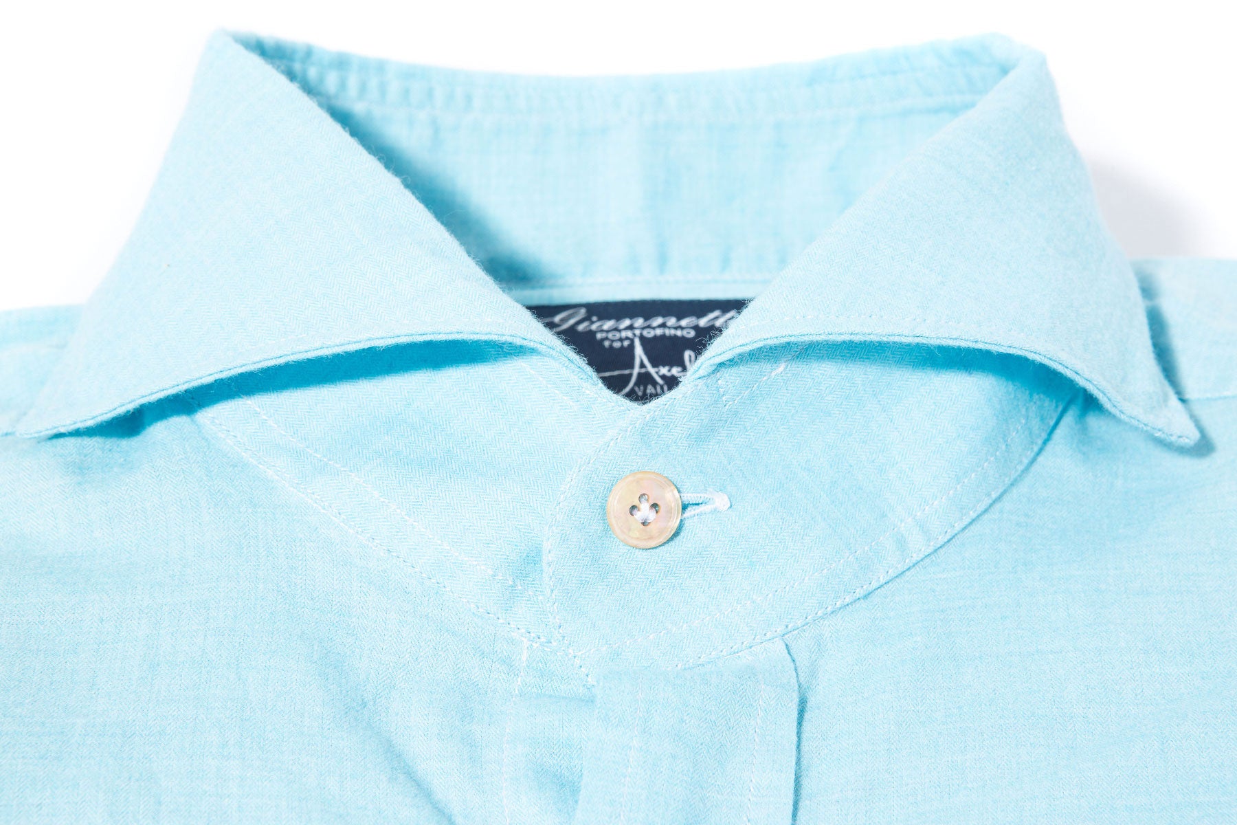 Diablo Cotton Shirt in Turquoise | Mens - Shirts - Dress | Giannetto Portofino