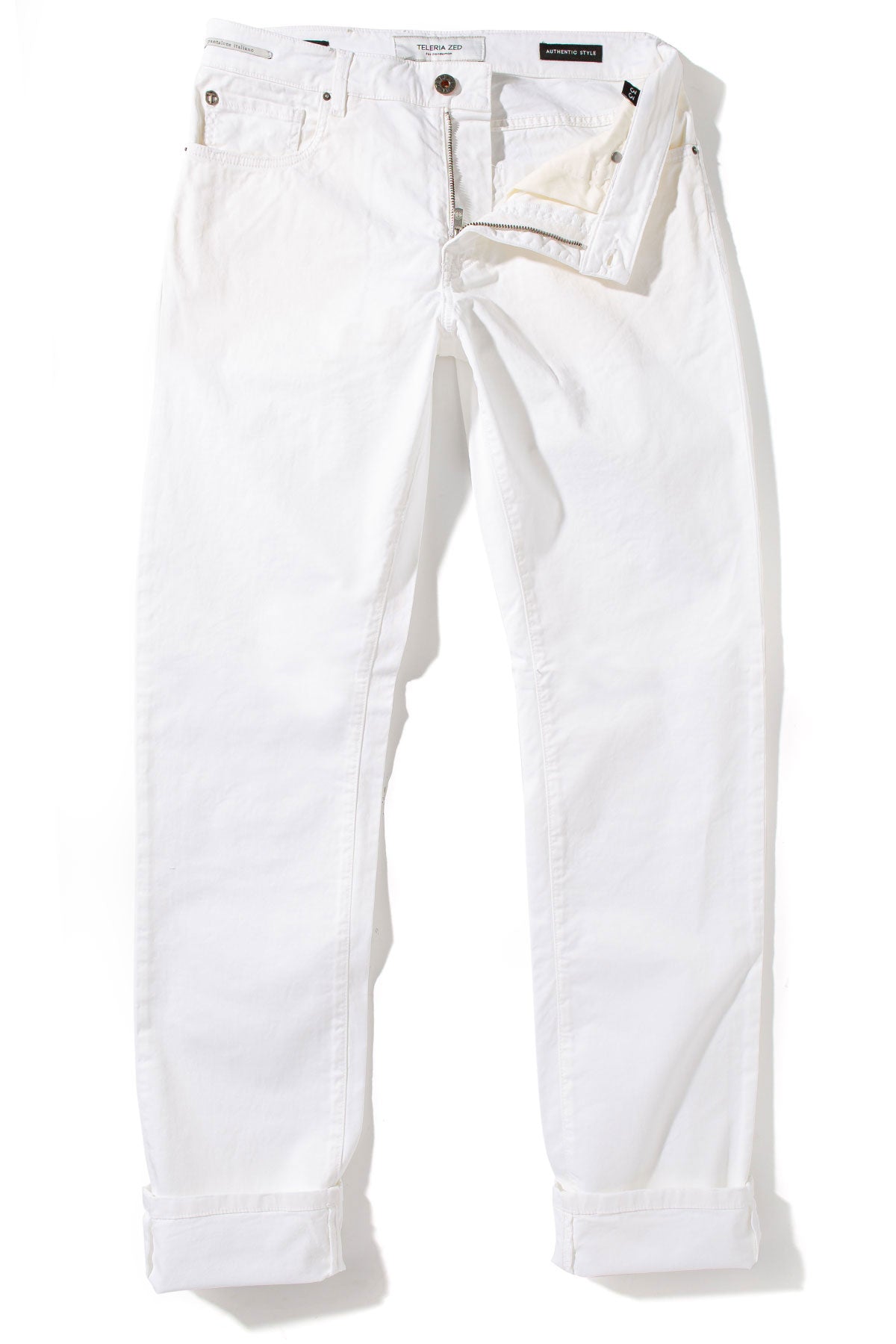 Summit 5-Pocket Cotton Twill In Bianco | Mens - Pants - 5 Pocket | Teleria Zed