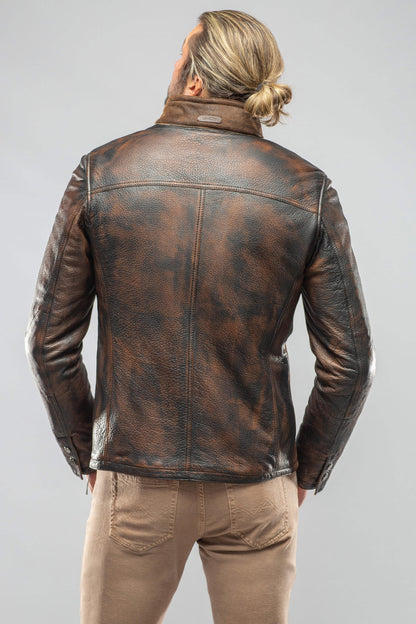 Landon Rust Overdye Shearling | Mens - Outerwear - Shearling | Gimo's