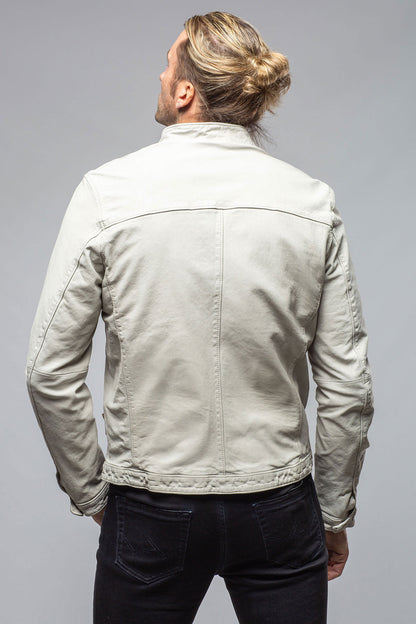 Scout Moto Jacket In White | Mens - Outerwear - Leather | Gimo's