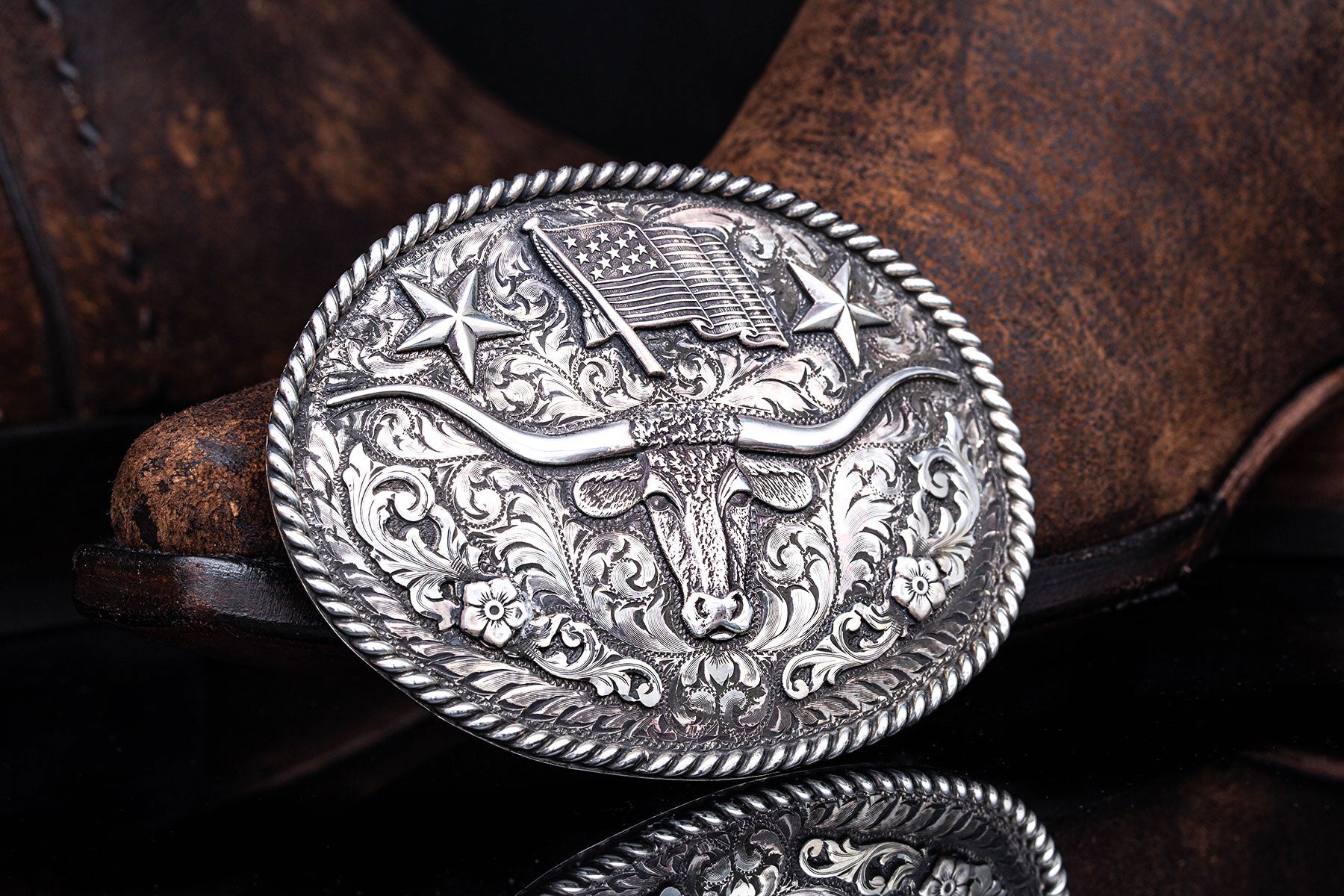 American Rodeo Trophy Buckle | Belts And Buckles - Trophy | Comstock Heritage