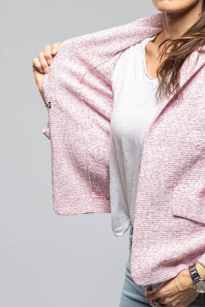 Chios Sweater Jacket In Ballerina | Ladies - Tailored - Jackets | Amina Rubinacci