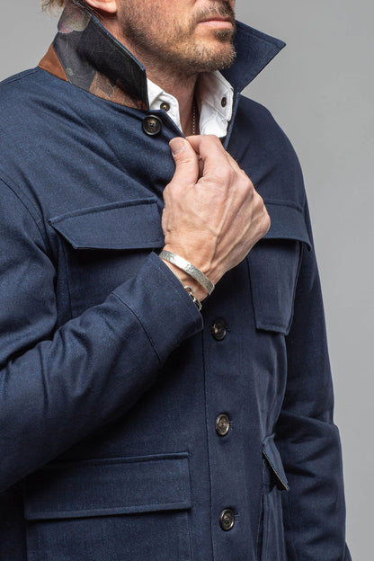 Olmeca Safari Jacket In Navy