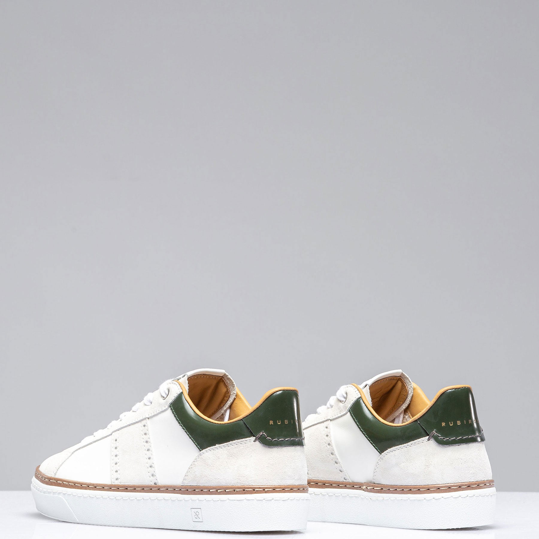 The Mustang Shoe In White/Green | Mens - Shoes | Rubirosa