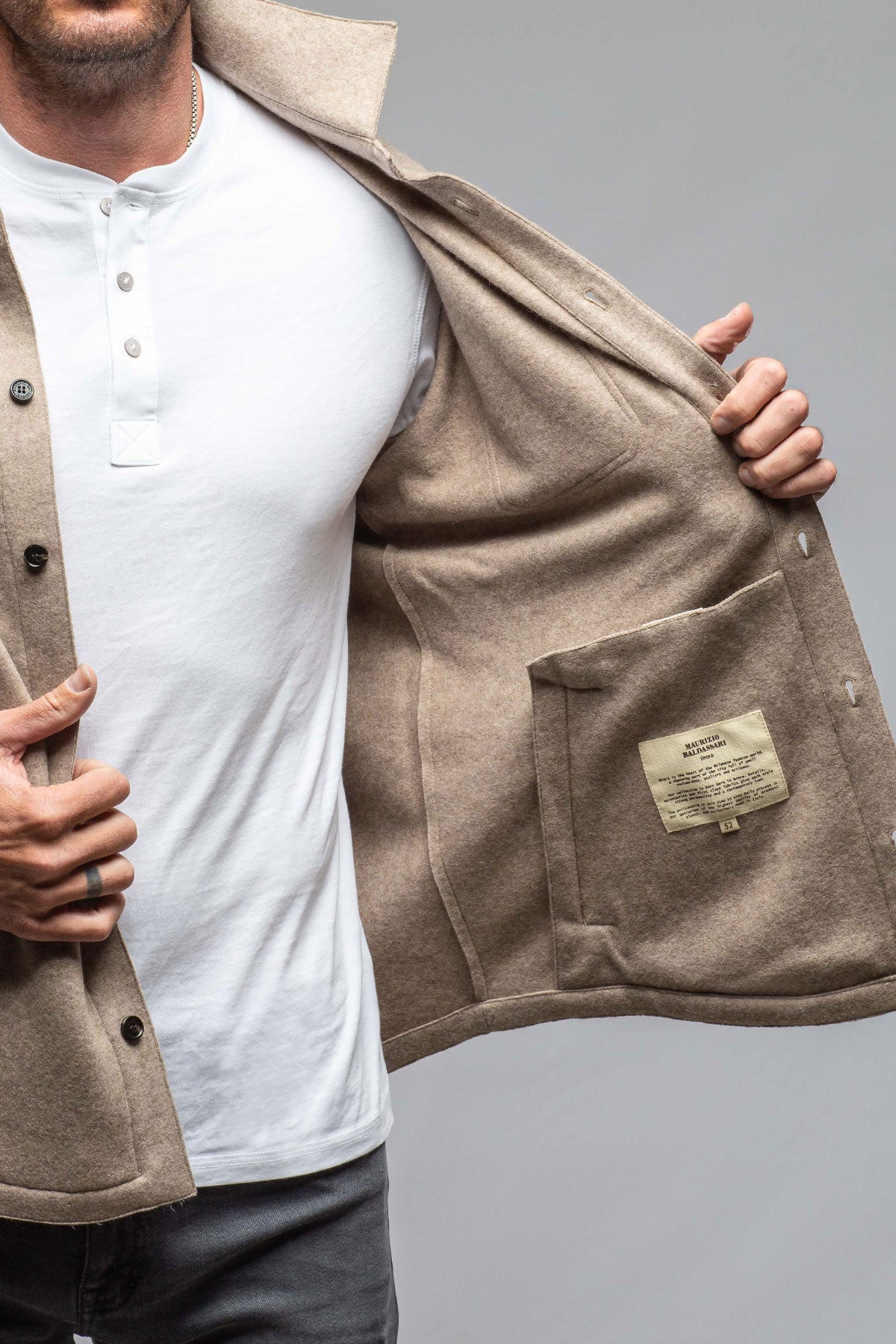 Sooter Cashmere Shirt in Natural