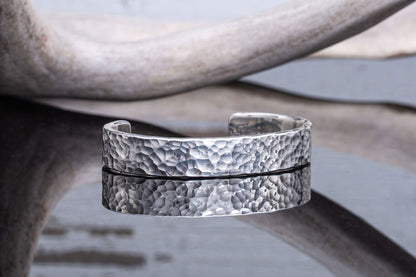 Hammered Silver Cuff | Mens - Accessories - Bracelets | Comstock Heritage