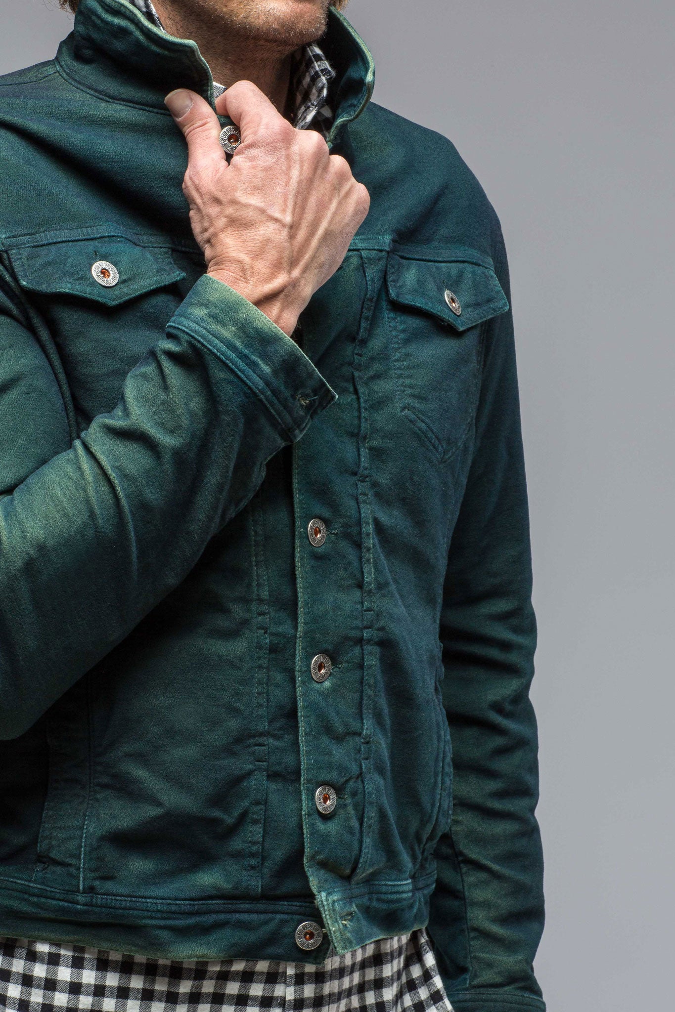 Pull&Bear Denim Jacket In Khaki in Green for Men | Lyst