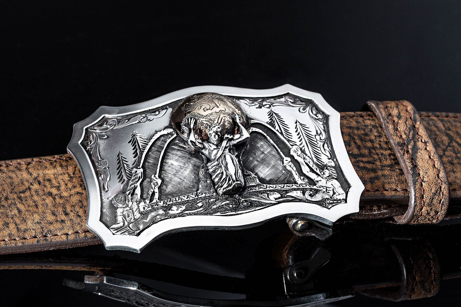 Atlas Trophy Buckle | Belts And Buckles - Trophy | Comstock Heritage