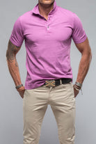 Jerry Cotton Frosted Polo In Bright Pink | Mens - Shirts - Polos | Drumohr