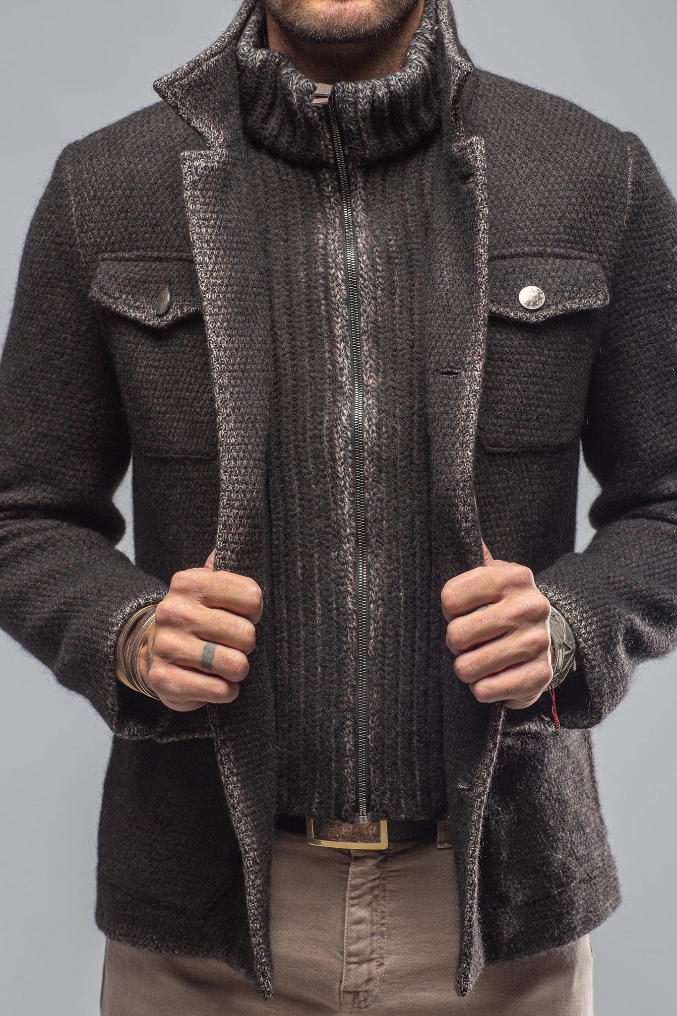 Ronnie Wool Mohair Jacket | Mens - Outerwear - Cloth | Gimo's