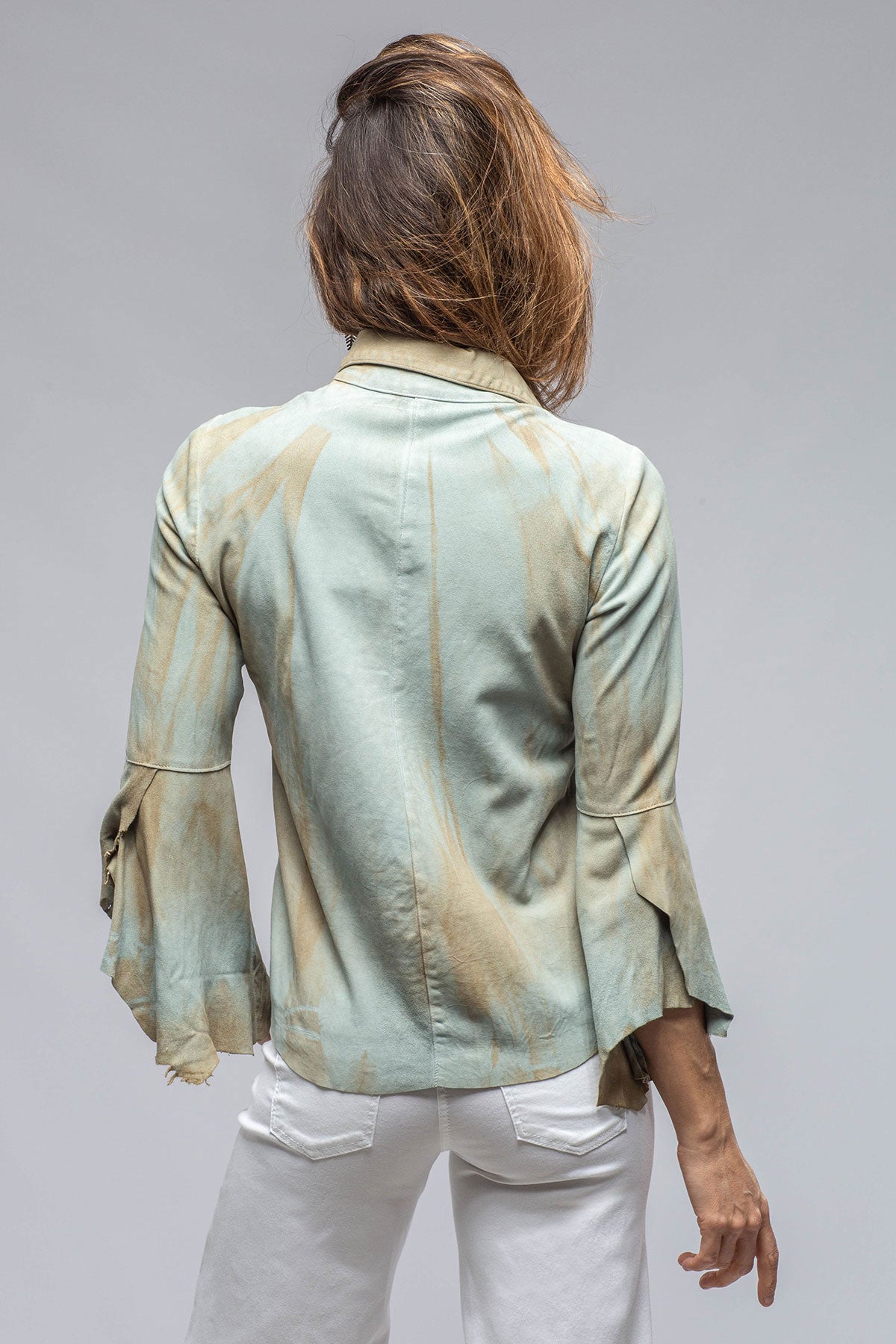 Enchantment Flamenco Sleeve Leather Shirt | Ladies - Outerwear - Leather | Roncarati