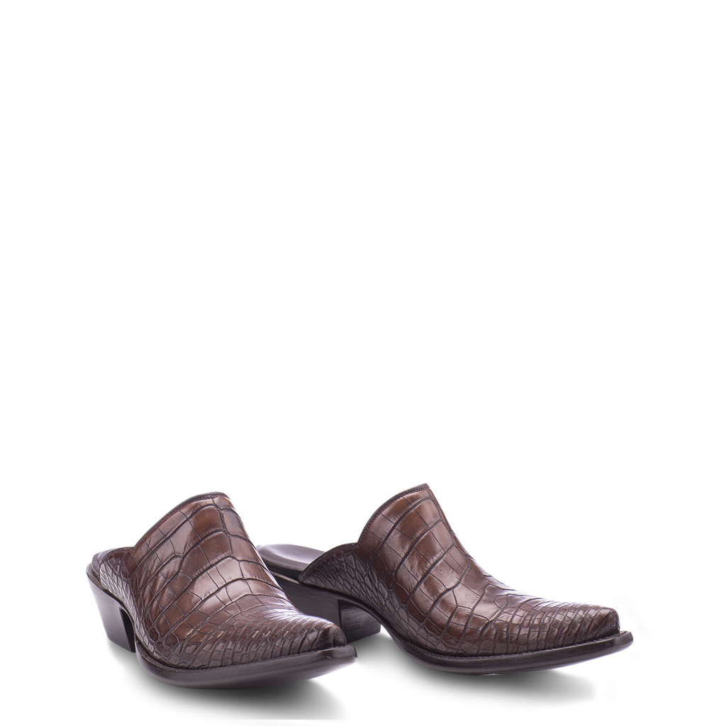 Chocolate Croc Sliders | Ladies - Cowboy Boots | Stallion Boots