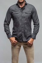 Wayne Western Snap Shirt In Dark Grey | Mens - Shirts - Outpost | Giannetto Portofino
