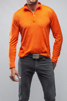 Manzoni Merino Half Zip in Orange | Mens - Sweaters | Dune