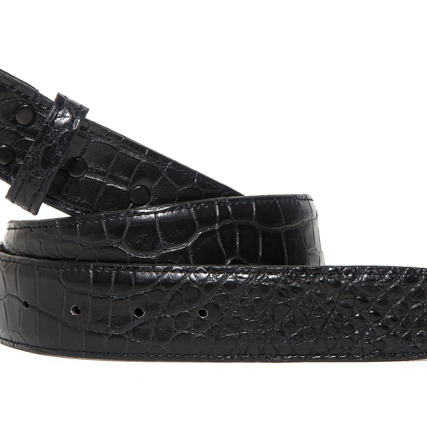 1.5 Inch Black Matte Allitagor Belt Straps | Belts And Buckles - Belts | Chacon