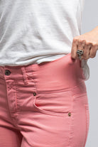 Elisa Open Hem Jean In Coral | Ladies - Pants - Jeans | European Culture