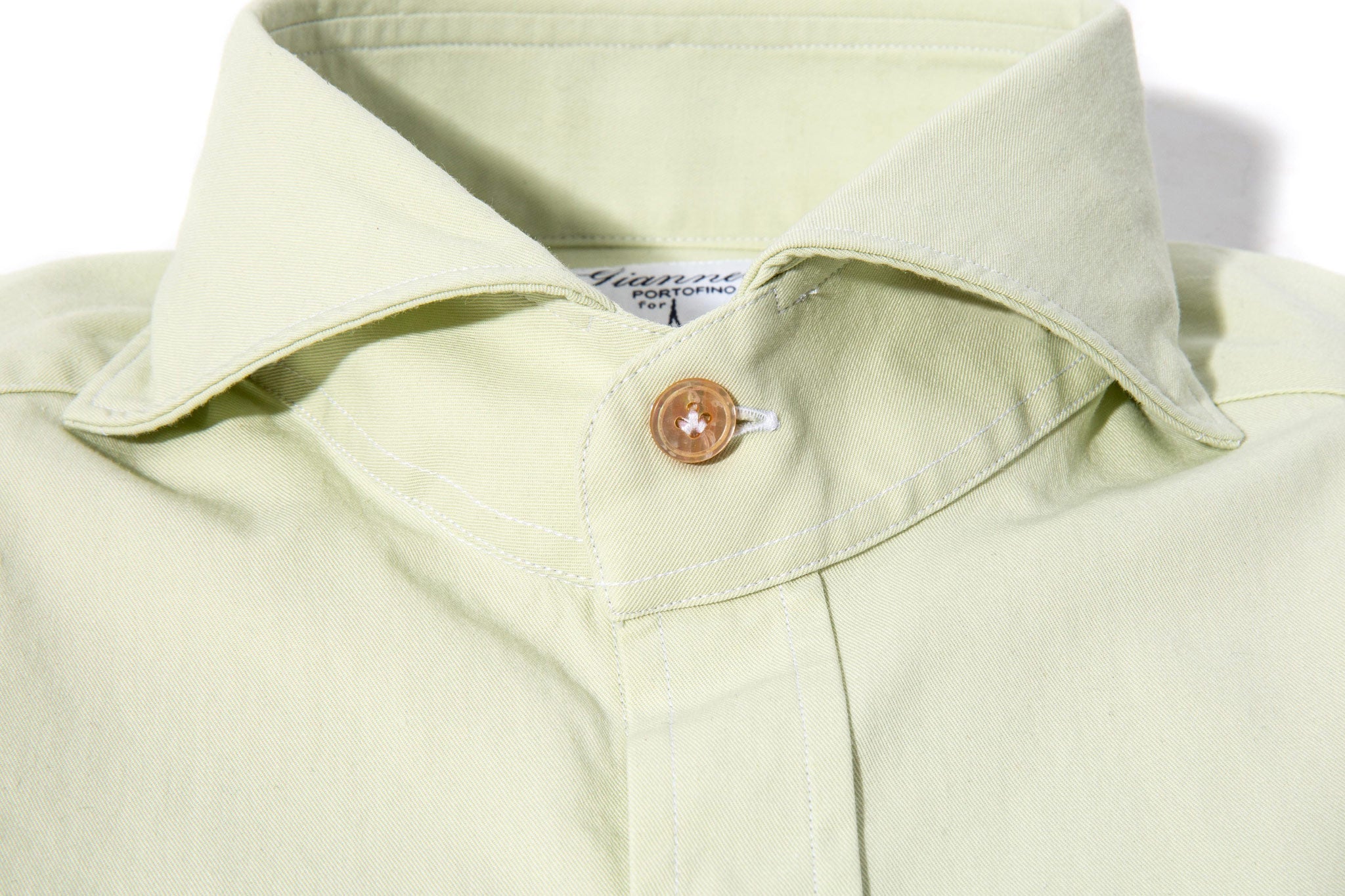 Griffin Snap Shirt In Light Green | Mens - Shirts - Outpost | Giannetto Portofino