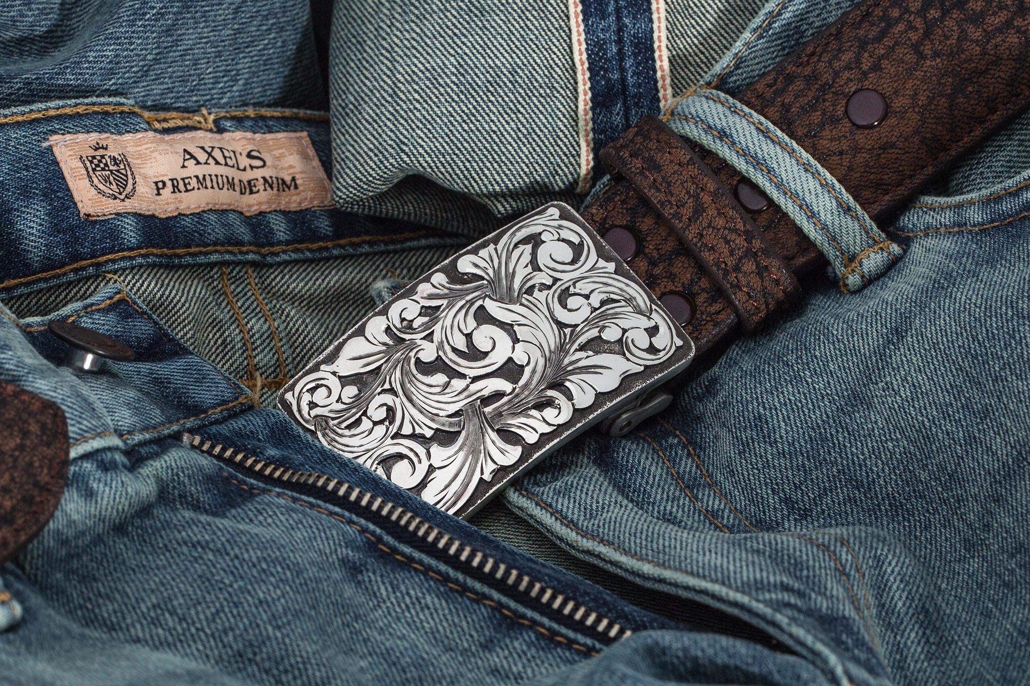 AO Hawes Swirl Belt Buckle | Belts And Buckles - Trophy | Comstock Heritage
