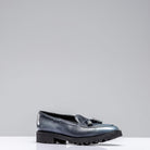 Norman Vilalta Pebble Grain Derby Loafer in Blue | Mens - Shoes | Norman Vilalta