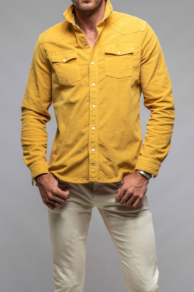 Brooks Corduroy Snap Shirt In Girasole | Mens - Shirts