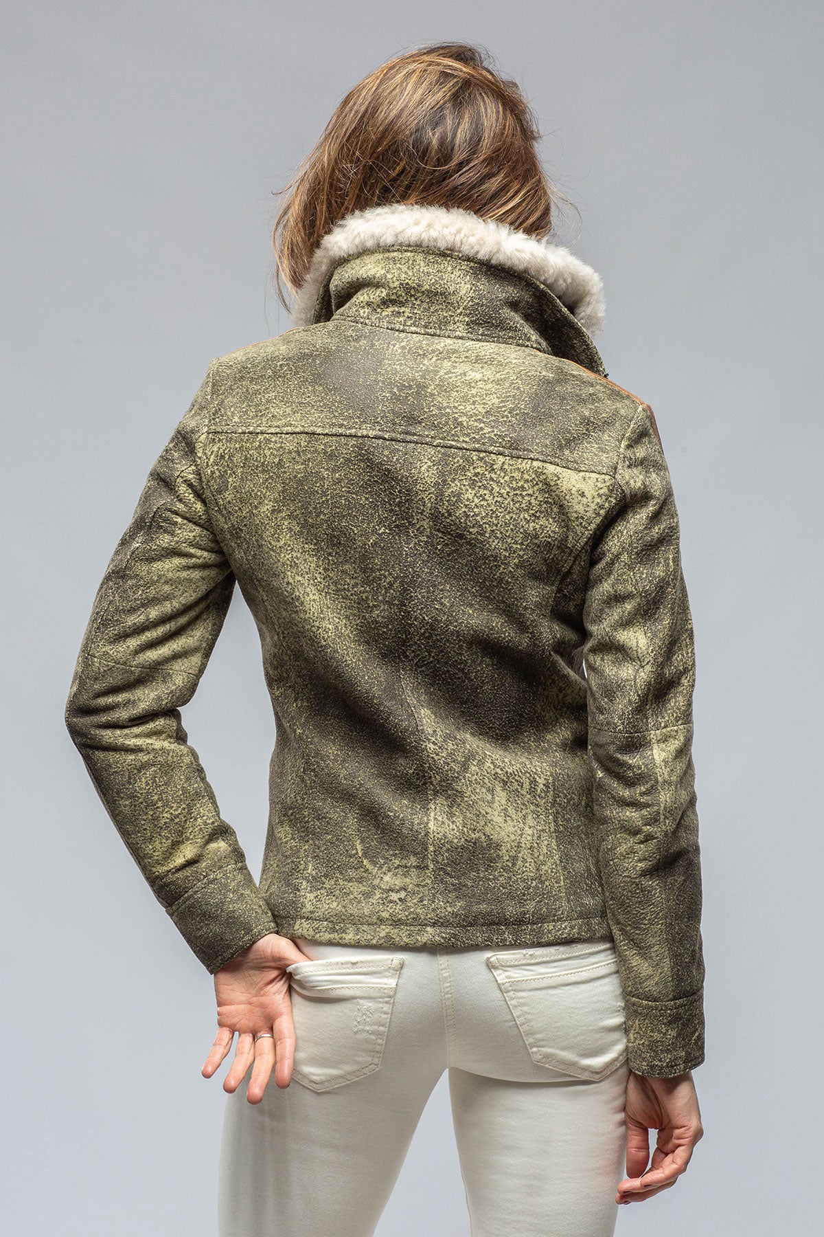 Quest Jacket In Vintage Green | Ladies - Outerwear - Leather | Roncarati