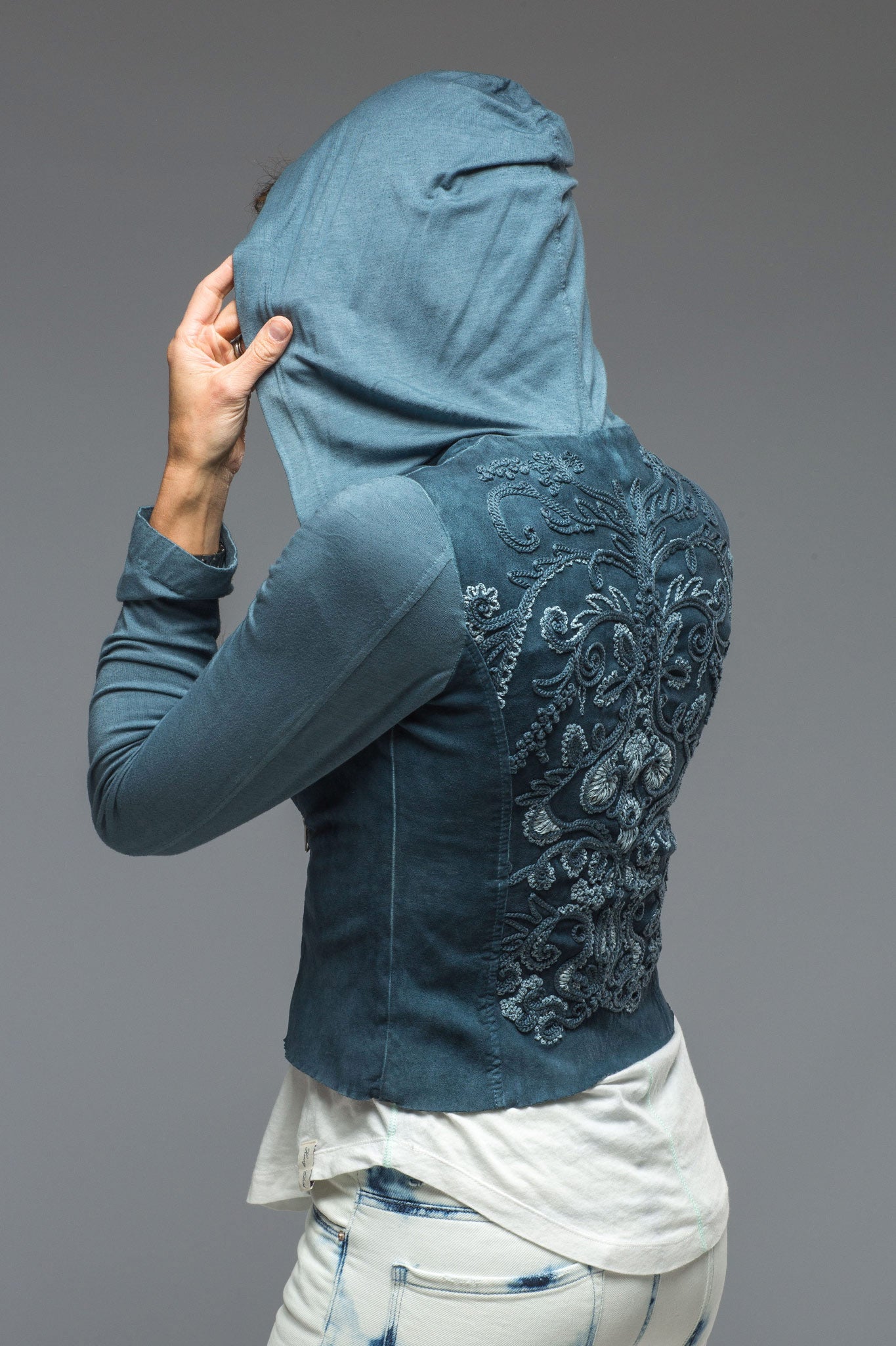 Aurelia Side Zip Jersey Jacket | Ladies - Outerwear - Leather | Dune