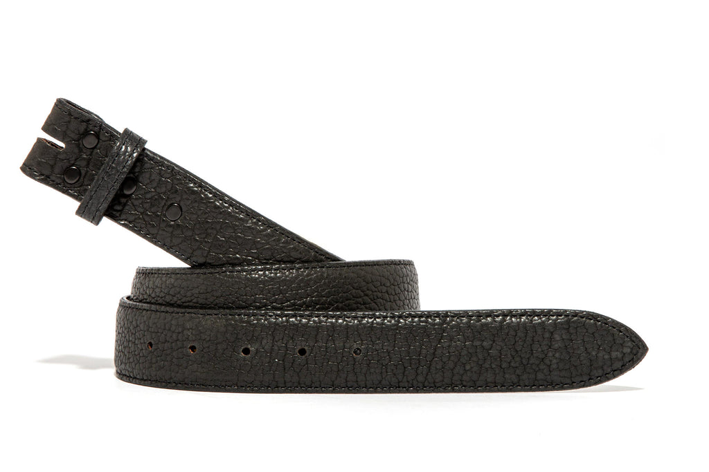 Black Bison Matte Strap | Belts And Buckles - Belts
