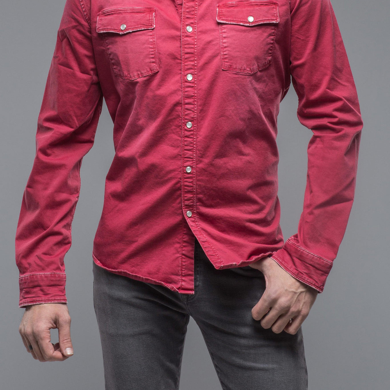 Cassidy Snap Shirt In Fragola | Mens - Shirts | Axels Premium Denim