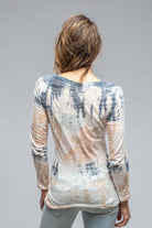 New Round L/S Top In Tyed Rose | Ladies - Tops | Gilda Midani